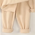 thumbnail image 5 of Xdegoge Toddler Baby Boys Girls Ribbed Clothes Set Long Sleeve Shirts and Elastic Waist Pants 2 Piece Fall Winter Outfits Casual Lounge Pajamas, 5 of 5