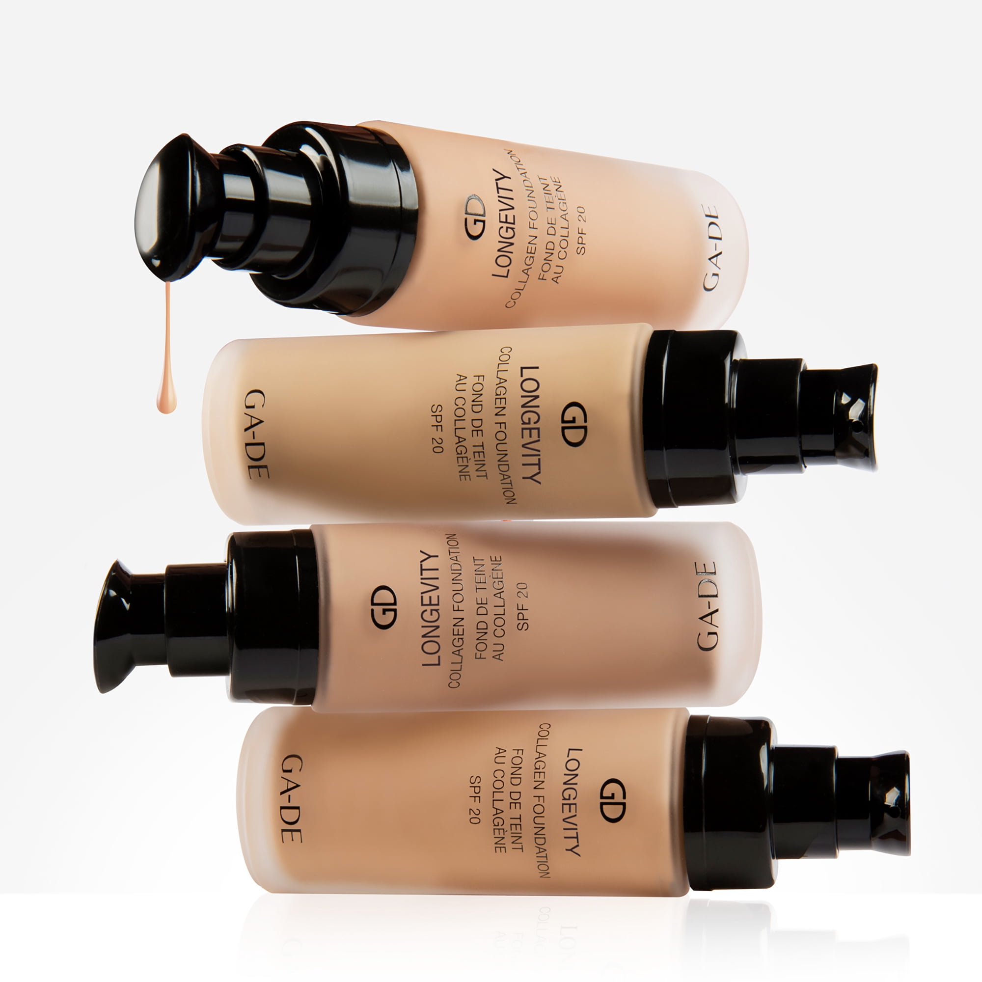 GA-DE Longevity Collagen Foundation 503, Liquid Foundation Makeup, 1 oz