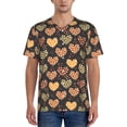 thumbnail image 4 of Haiem Hip Hop Hipster Baseball Jersey Button Down Shirts Sports Uniforms Men Women Jersey(Heart,XX-Large), 4 of 9