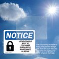thumbnail image 6 of (2 Pack) Lockout Tagout Setup Maintenance Repair OSHA Notice Sign, 6 of 7