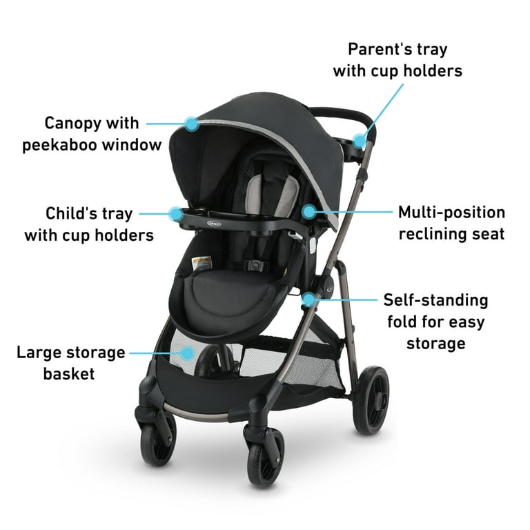 Graco Modes Element Travel System, Redmond, Black