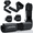 Deep black, variant on 7Pcs-Barbell Pad Set for Hip Thrust - Squat Pad, Bench Press Workout Foam Weight Lifting Bar Cushion,Gym Accessories for Women with Bar Bad,with Gym Ankle Straps,Hip Resistance Bands,Lifting Strap