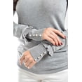 thumbnail image 4 of Sueter manga con perlas Roman Fashion /Juvenil, 9258 (Gris) gris CH, 4 of 5