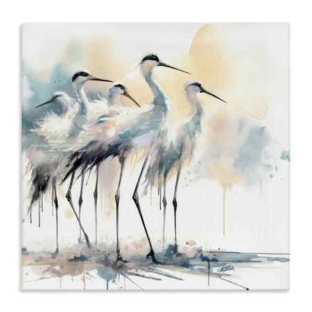 Stupell Industries Coastal Serenity Sea Birds Canvas Wall Art, design by Sally Kaye Barlow/Makaio Design, 36 x 36