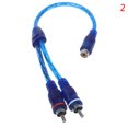 thumbnail image 1 of Car MP3 Audio RCA Y Splitter Cable Adapter Cord Converter for Car AUX Amplifier, 1 of 4