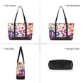 thumbnail image 6 of FORMRS Canvas Laptop Tote Bag for Women with 15.6" Computer Compartments Shoulder Handbag, Purple Colorful Circles, 6 of 7