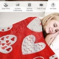 thumbnail image 3 of Orinice Hearts Flowers Warm Lightweight Blanket Soft Fleece Throw Blanket for Living Rooms Sofa Decor All Seasons Bedding Gift 60x80in, 3 of 6