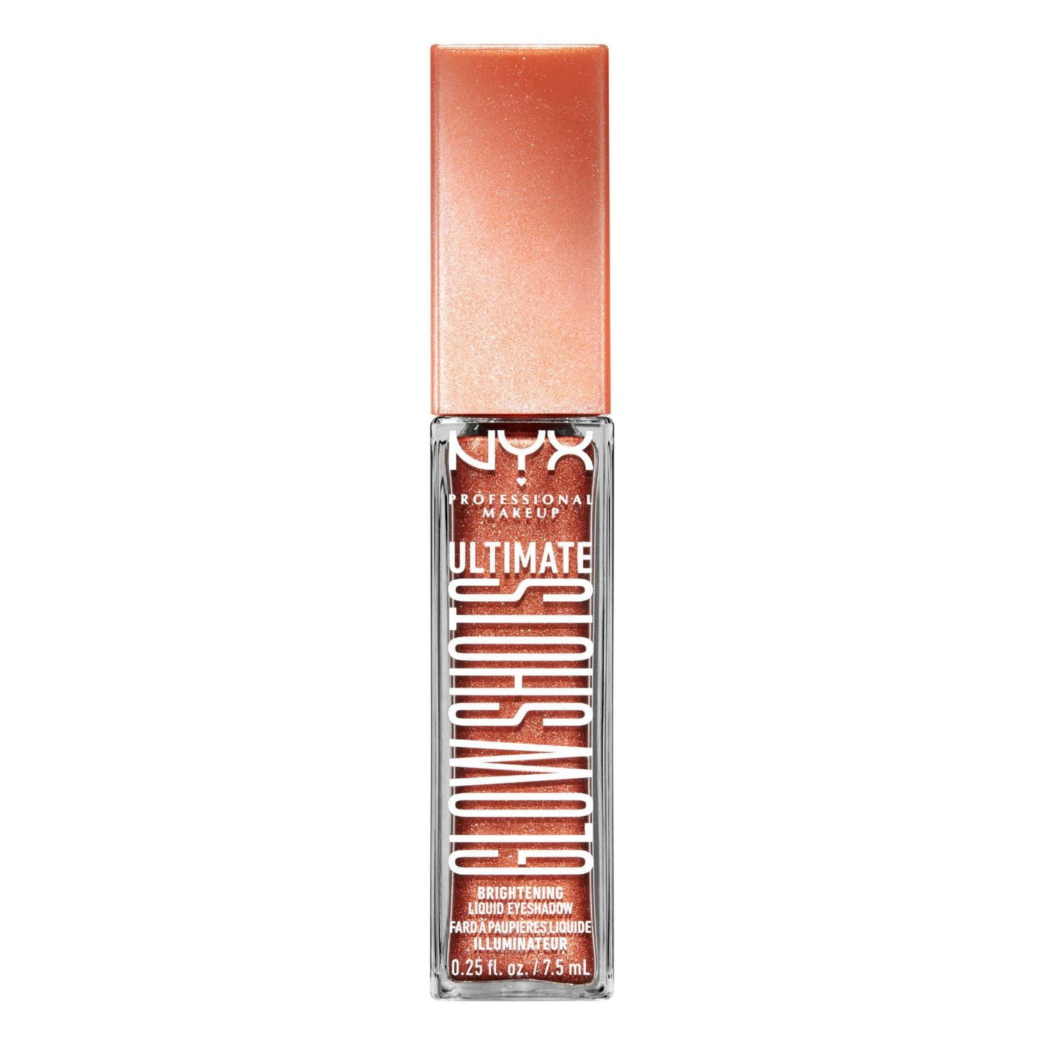 NYX PROFESSIONAL MAKEUP, Ultimate Glow Shots, Liquid Eyeshadow, 12hr wear - TWISTED TANGERINE