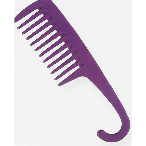 Shower Comb | 23 cm Length | Large Wide Tooth | Hair Comb | Detangling Hair Brush | Detangler Shower Comb |For Wet , Dry, Long, Curly Hair |For Women and Men Unisex | Styling Hair Combs (Purple)
