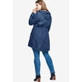 thumbnail image 2 of Ellos Women's Hooded Anorak Denim Jacket Jacket, 2 of 4