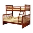 thumbnail image 2 of Atherton Country Style Twin Over Full Bunk Bed, Walnut Wood, 2 of 4