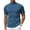 Dark Blue, variant on Men's Mock Turtleneck Sweater Short Sleeve Casual Basic Tops Ribbed Knit Pullover Solid Tee