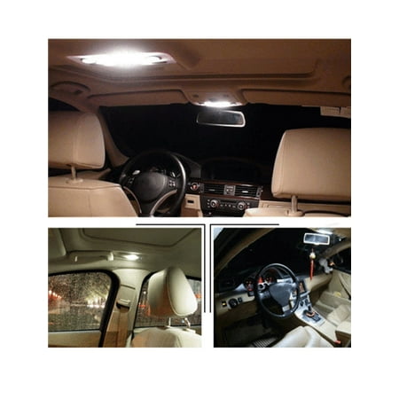 12 Pcs White Led Map Dome Light Bulb Lamp Interior Package Kit 12 Pcs White Led Map Dome Light Bulb Lamp Interior Package Kit Image 1 Of