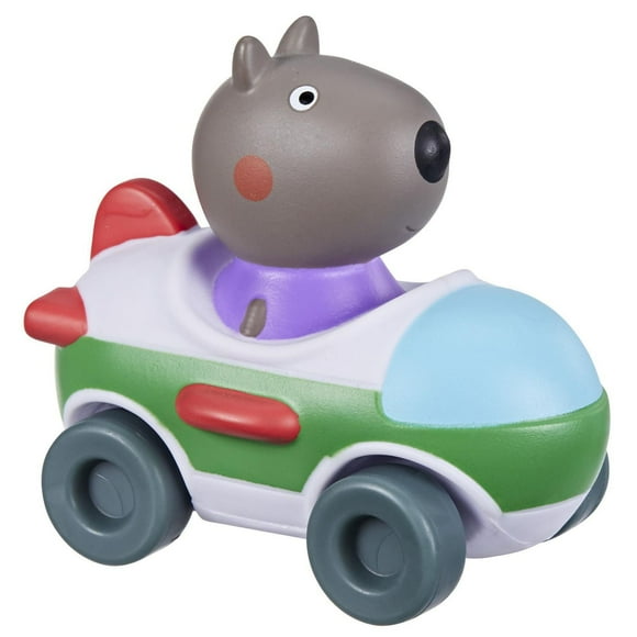 Peppa Pig Toys Grampy Rabbit in Little Buggy Airplane, Vehicle with Rolling Wheels, Preschool Toy for 3 Year Old Kids