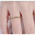 thumbnail image 5 of HeartsAndYou 1ct Natural Green Peridot Half Eternity Wedding Band Ring 14k SOLID Yellow Gold, 5 of 9