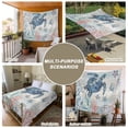thumbnail image 6 of Coastal Turtle Tapestry for Bedroom Wall Hanging Tapestry, Rustic Nautical Starfish Conch Coral Wood Ceiling Backdrop Tapestries Poster Blanket Wall Decor for Teens Room Living Room Dorm 59" x 79", 6 of 8