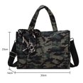 thumbnail image 3 of Bolsa bandolera acolchado de algodón grande con asa superior para mujer con bufanda (camuflaje) Likrtyny Para Estrenar, 3 of 3