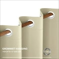 thumbnail image 5 of ZOPZO Window Thermal Insulated Grommet Blackout Curtain Panels for Bedroom 52Wx72L inch Beige 2 Panels, 5 of 5