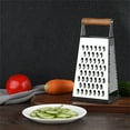 thumbnail image 3 of Stainless Steels Metal Box Grater Handheld Kitchen Food Shredders for Cheese, 3 of 16