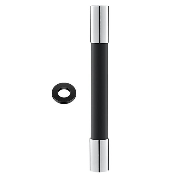 Tubo de extensión de grifo universal, extensor de grifo multiusos, conector de ón prueba de salpicaduras para ín, baño, cocina, Negro 30cm Macarena Tubo de extensión de grifo