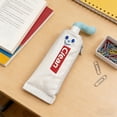 thumbnail image 4 of Cute Toothpaste Shaped Pencil Case Pencil Pouch Large Capacity Storage Stationery Organizer for Campus Office, 4 of 7