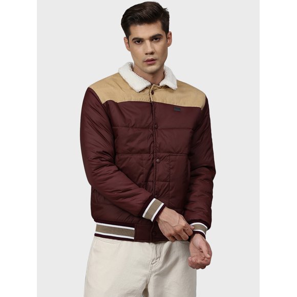 Hommes Colourblock Stylé Coupe-Vent Casual & Bomber Jacket