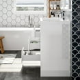 thumbnail image 5 of Eviva Lugano 48" White Modern Double Sink Bathroom Vanity w/ White Integrated Top, 5 of 7