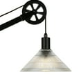 thumbnail image 5 of Evelyn&Zoe Traditional Metal Table Lamp with Glass Shade and Pulley System, 5 of 10