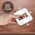 thumbnail image 7 of 3drose, for the Love of the Game Stylish Text, Football Ball, Red Heart Gift, Set of 4 Coasters - Soft, 7 of 7