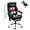 Black, variant on Homrest Ergonomic Indoor Massage Heated PU Leather Office Chair, Black