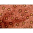 thumbnail image 5 of oneOone Cotton Cambric Dark Peach Fabric Leaves & Clover Sewing Craft Projects Fabric Prints By Yard 42 Inch Wide, 5 of 5