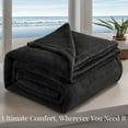 thumbnail image 5 of U by Bedsure Fleece Blanket Black - Throw Blankets, 260GSM Soft Lightweight Throws for Toddlers, Kids, 5 of 6