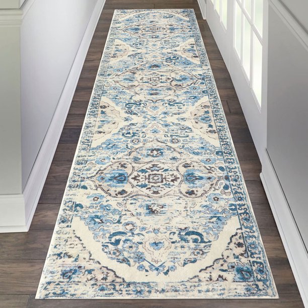 MeyJey 2'x8' Runner Rug, Ultra Soft Fluffy Boho Area Rug, Vintage