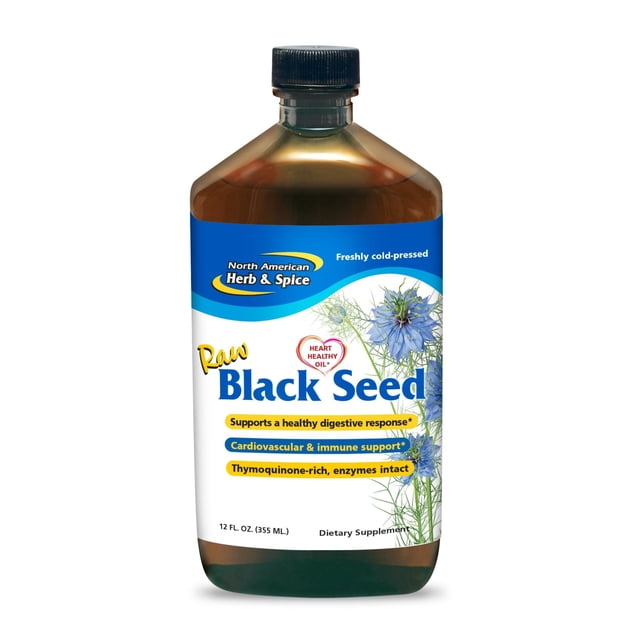 Suplemento de aceite de semilla negra NORTH AMERICAN HERB & SPICE 355 ml