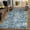 Blue, variant on Wonnitar Vintage 4x6 Rug, Washable Rug Runner for Hallways Non-Slip, Traditional Non-Shedding Entryway Mat Soft Carpet for Bathroom Foyer Bedroom