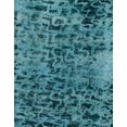 thumbnail image 1 of Ahgly Company Machine Washable Indoor Rectangle Abstract Teal Green Area Rugs, 4' x 6', 1 of 7