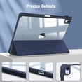 thumbnail image 3 of Hybrid Case for iPad (A16) 11th / 10th Generation (2025/2022), Flip Stand Folio Cover with Pencil Holder, 3 of 9