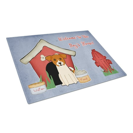 

Caroline s Treasures Dog House Collection Jack Russell Terrier Glass Cutting Board Large