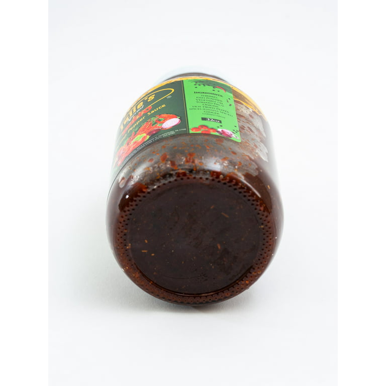 Ghanaian green pepper sauce - shito (Kpakoshito sauce) - biscuits