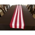 thumbnail image 4 of Cotton Print Table Runner 2 Inch Wide Stripes Red, 4 of 4