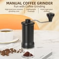 thumbnail image 2 of Leyfeng Coffee Grinder, Manual Coffee Bean Grinder, Capacity 25G with Ceramic Conical Burr, 30 Coarseness Settings, Portable Travel Espresso Coffee Hand Grinder with Hand Crank & Cleaning Brush, 2 of 8