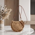thumbnail image 5 of Large Capacity Woven Shoulder Crossbody Bag for Women, Seaside Beach Vacation Style Casual Handbag, Lightweight Straw Woven Purse for Travel Shopping Summer Beach Trip Daily Use Bohemian, 5 of 6