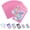 Pink Color, variant on 100 Pack Resealable Bags for Small Business, Mylar Bags with Front Window Holographic Bags Mylar Bags for Food Storage Candy with 100 Color Labels(Purple-Pink,4.1 X 5.9 Inch)