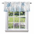 thumbnail image 2 of Blue Sea Turtles Stars Corals Valances for Windows,Kitchen Valance Rod Pocket Short Curtain, Vintage Marine Life Valance Curtain Window Valances for Bedroom Bathroom Living Room 42x18in, 2 of 9