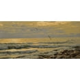 thumbnail image 2 of Adamov, Alexey 18x11 White Modern Wood Framed Museum Art Print Titled - Warm Sea II, 2 of 4