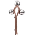 thumbnail image 2 of Shaker Bell Ring, Musical Educational Toys Handbell, Leather Metal For Music Gift For Performance For Christmas Present For Training, 2 of 8