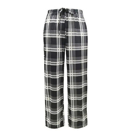 

Women Flannel Plaid Pajama Pants Bottoms