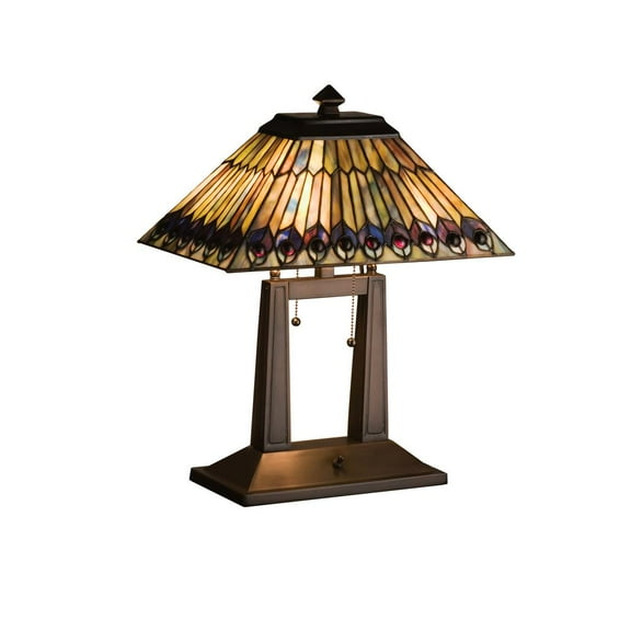 Meyda Tiffany 26300 Lighting, 20" H, Bronze/Dark
