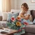 thumbnail image 4 of Spring Floral Throw Blanket for Couch, Soft Lightweight Flannel Fleece Blanket, Farmhouse Flowers Summer Botanical Microfiber Plush All Season Decorative Blankets Gifts for Sofa Bed Office 40"x60", 4 of 9