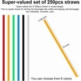 thumbnail image 4 of xianyou-10 Inch Drinking Straws 250Pcs 10 Inch X 0.28 Inch (Orange), 4 of 4